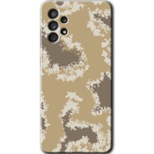 MRC İletişim Samsung Galaxy A72 Kılıf Hd Desen Baskılı Arka Kapak + Temperli Cam - Kamuflaj 33