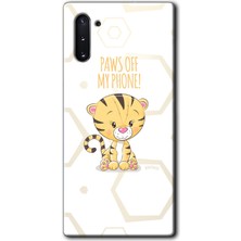 MRC İletişim Samsung Galaxy Note 10 Kılıf Hd Desen Baskılı Arka Kapak + Temperli Cam - Sevimli Kedi 1
