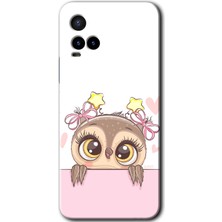 MRC İletişim Vivo Y33S Kılıf Hd Desen Baskılı Arka Kapak - Sevimli Baykuş