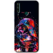 MRC İletişim Huawei Y6P Kılıf Hd Desen Baskılı Arka Kapak + Temperli Cam - Father Vader