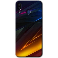 MRC İletişim Oto-OnaySamsung Galaxy M20 Kılıf Hd Desen Baskılı Arka Kapak + Temperli Cam - Stranger Lines