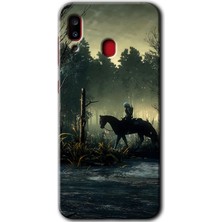 MRC İletişim Samsung Galaxy A20 Kılıf Hd Desen Baskılı Arka Kapak + Temperli Cam - Savaşçı