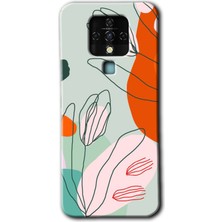 MRC İletişim Tecno Camon 16 Kılıf Hd Desen Baskılı Arka Kapak - Vektör Çiçekler