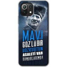 MRC İletişim Xiaomi Mi 11 Kılıf Hd Desen Baskılı Arka Kapak - Bozkurt Atatürk