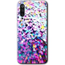 MRC İletişim Xiaomi Mi 9 Kılıf Hd Desen Baskılı Arka Kapak - MOS19C Fragments Colorfull