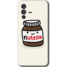 MRC İletişim Vivo V23 5g Kılıf Hd Desen Baskılı Arka Kapak - Nutella Aşkım