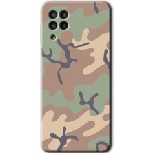 MRC İletişim Samsung Galaxy M32 Kılıf Hd Desen Baskılı Arka Kapak + Temperli Cam - Kamuflaj 29