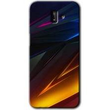 MRC İletişim Samsung Galaxy J6 Plus Kılıf Hd Desen Baskılı Arka Kapak + Temperli Cam - Stranger Lines