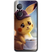 MRC İletişim Huawei Nova 9 Se Kılıf Hd Desen Baskılı Arka Kapak - Üzgün Pikaçu