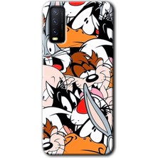 MRC İletişim Vivo Y20 Kılıf Hd Desen Baskılı Arka Kapak - Karakterler