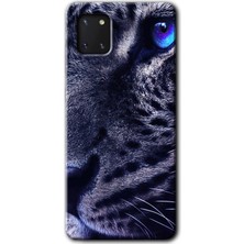 MRC İletişim Samsung Galaxy A81 Kılıf Hd Desen Baskılı Arka Kapak + Temperli Cam - Kaplan