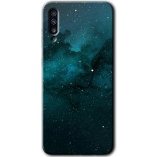 MRC İletişim Samsung Galaxy A70S Kılıf Hd Desen Baskılı Arka Kapak + Temperli Cam - Yıldızlararası