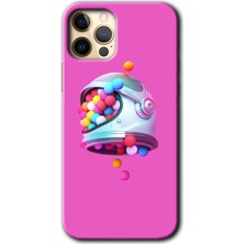 MRC İletişim iPhone 12 Pro Max Kılıf Hd Desen Baskılı Arka Kapak + Temperli Cam - Uzay Başlığı
