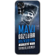 MRC İletişim Xiaomi Redmi Note 11S 5g Global Kılıf Hd Desen Baskılı Arka Kapak - Bozkurt Atatürk