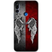 MRC İletişim Huawei P Smart Z Kılıf Hd Desen Baskılı Arka Kapak + Temperli Cam - Lucifer