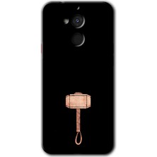 MRC İletişim General Mobile Gm 8 Kılıf Hd Desen Baskılı Arka Kapak + Temperli Cam - Thor Çekiç