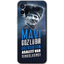 MRC İletişim Vivo Y21 Kılıf Hd Desen Baskılı Arka Kapak - Bozkurt Atatürk