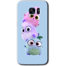 MRC İletişim Samsung Galaxy S7 Edge Kılıf Hd Desen Baskılı Arka Kapak + Temperli Cam - Puffy