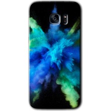 MRC İletişim Samsung Galaxy S7 Edge Kılıf Hd Desen Baskılı Arka Kapak + Temperli Cam - Karışım 1