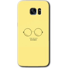 MRC İletişim Samsung Galaxy S7 Edge Kılıf Hd Desen Baskılı Arka Kapak + Temperli Cam - Be Honest