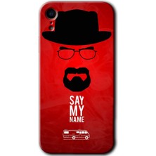 MRC İletişim iPhone Xr Kılıf Hd Desen Baskılı Arka Kapak + Temperli Cam - Say My Name