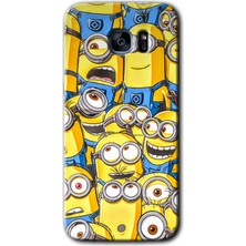 MRC İletişim Samsung Galaxy S7 Edge Kılıf Hd Desen Baskılı Arka Kapak + Temperli Cam - Minion Ordusu