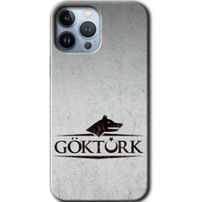 MRC İletişim iPhone 13 Pro Max Kılıf Hd Desen Baskılı Arka Kapak + Temperli Cam - Göktürk