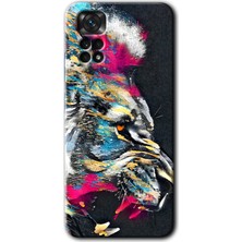 MRC İletişim Xiaomi Redmi Note 11 Pro 5g Kılıf Hd Desen Baskılı Arka Kapak - Colorfull Aslan