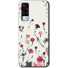 MRC İletişim Vivo Y51 Kılıf Hd Desen Baskılı Arka Kapak - Mat Çiçek