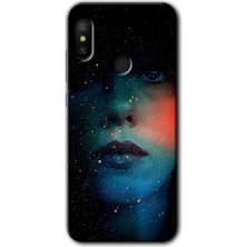 MRC İletişim Xiaomi Mi Max 3 Kılıf Hd Desen Baskılı Arka Kapak - Karanlık Kadın