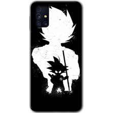 MRC İletişim Samsung Galaxy M31S Kılıf Hd Desen Baskılı Arka Kapak + Temperli Cam - Anime