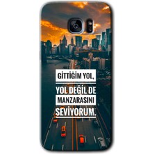 MRC İletişim Samsung Galaxy S7 Edge Kılıf Hd Desen Baskılı Arka Kapak + Temperli Cam - Manzara Seviyorum