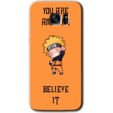 MRC İletişim Samsung Galaxy S7 Edge Kılıf Hd Desen Baskılı Arka Kapak + Temperli Cam - Kendine Inan