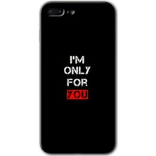 MRC İletişim iPhone 8 Plus Kılıf Hd Desen Baskılı Arka Kapak + Temperli Cam - For You