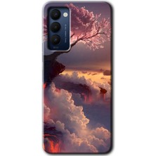 MRC İletişim Tecno Camon 18 Kılıf Hd Desen Baskılı Arka Kapak - Uçurumdaki Hayat