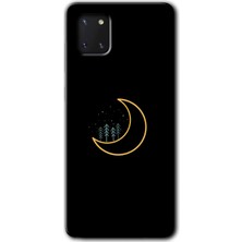 MRC İletişim Samsung Galaxy A81 Kılıf Hd Desen Baskılı Arka Kapak + Temperli Cam - Iyi Geceler