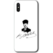 MRC İletişim Xiaomi Redmi 9A Kılıf Hd Desen Baskılı Arka Kapak - Kemal Atatürk Imza