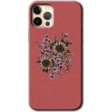 MRC İletişim iPhone 11 Pro Max Kılıf Hd Desen Baskılı Arka Kapak + Temperli Cam - Retro Çiçek