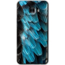 MRC İletişim Samsung Galaxy C9 Pro Kılıf Hd Desen Baskılı Arka Kapak + Temperli Cam - 9d Tüyler