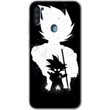 MRC İletişim Samsung Galaxy A11 Kılıf Hd Desen Baskılı Arka Kapak + Temperli Cam - Anime