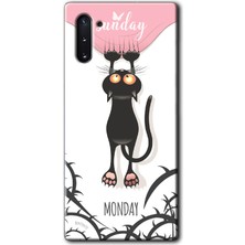 MRC İletişim Samsung Galaxy Note 10 Kılıf Hd Desen Baskılı Arka Kapak + Temperli Cam - Dark Sunday