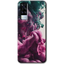 MRC İletişim Vivo Y51 Kılıf Hd Desen Baskılı Arka Kapak - Liquid Cloud
