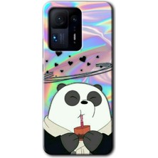 MRC İletişim Xiaomi Mi Mix 4 Kılıf Hd Desen Baskılı Arka Kapak - Milkshake Panda