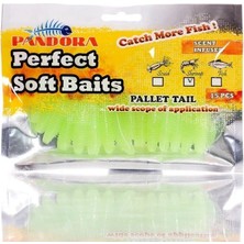 Pandora Perfect Soft Baits Pallet Tail 5 cm (15'li Paket) Glow