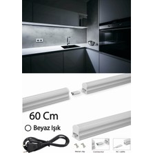 GRN 60CM Mutfak Tezgah Aydınlatması Seti Anahtarlı Birbirine Eklenebilir (1,5mt Fişli Kablolu)