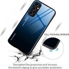 Cool-M Samsung Galaxy A54 5g Için Gradyan Renkli Telefon Kılıfı, Temperli Cam + Pc + Tpu Anti-Kayma Telefon Kapağı (Yurt Dışından)