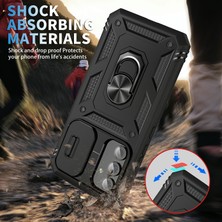 Cool-M Samsung Galaxy A54 5g Pc Tpu Case Kickstand Şok Geçirmez Kapak Kart Yuvası, Lens Guard (Yurt Dışından)