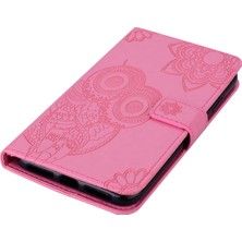 Cool-M Samsung Galaxy A54 5g Stand Cüzdan Telefon Deri Kapağı Baskılı Baykuş Çiçek Cep Telefonu Kılıf (Yurt Dışından)