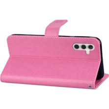 Cool-M Samsung Galaxy A54 5g Stand Cüzdan Telefon Deri Kapağı Baskılı Baykuş Çiçek Cep Telefonu Kılıf (Yurt Dışından)