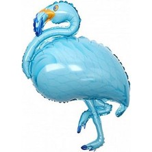 Kidspartim Flamingo Temalı Folyo Balon Mavi